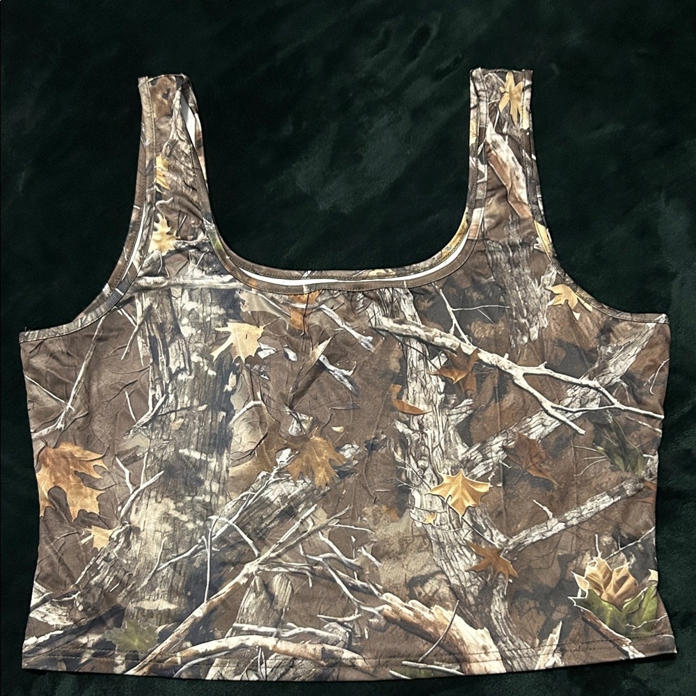 SHEIN Woodland Camouflage Tank Top